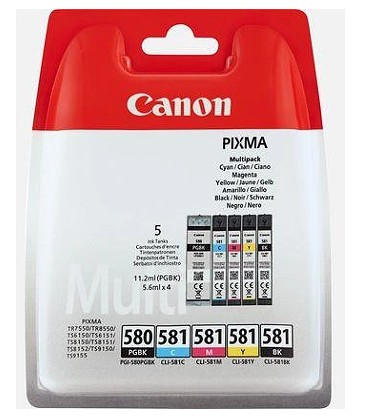 Ink/PGI-580/CLI-581 Cart CMYK BLIST+SEC