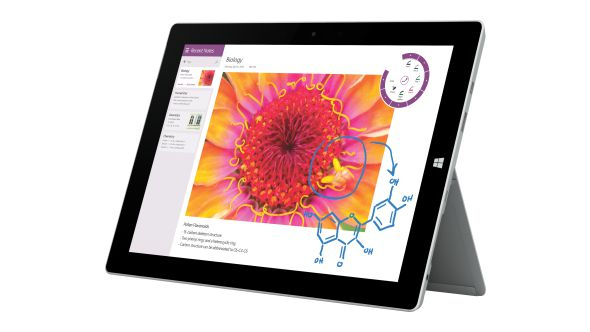 Microsoft Surface 3 - Tabletti - ei n&auml;pp&auml;imist&ouml;&auml; - Atom x7 Z8700 / 1.6 GHz - Win 10 Pro - 4 Gt RAM - 64 Gt SSD - 10.8&quot; kosketusn&auml;ytt&ouml; 1920 x 1280 ( Full HD Plus