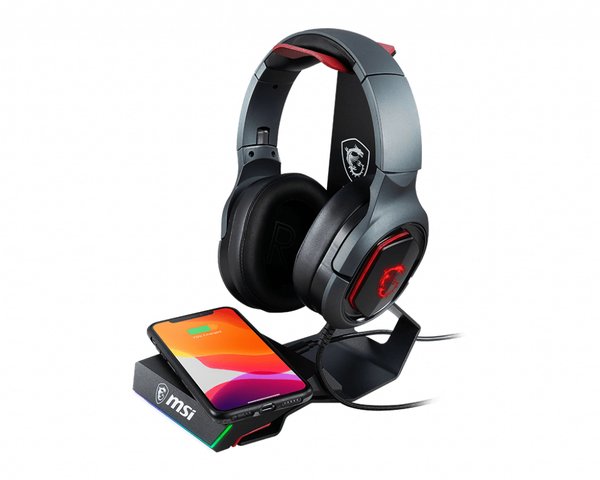 Immerse HS01 COMBO - headset stand, 15W Qi