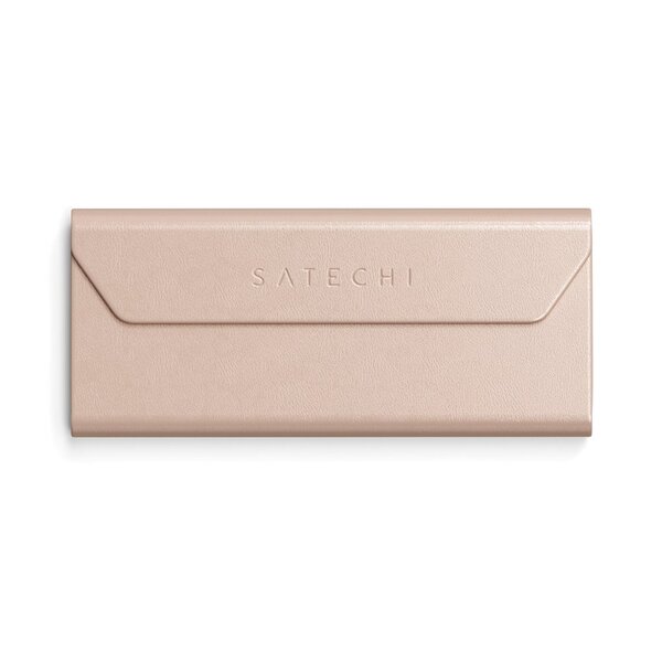 Satechi FindAll Vegan-Leather Glasses Case - tracker, Desert Rose