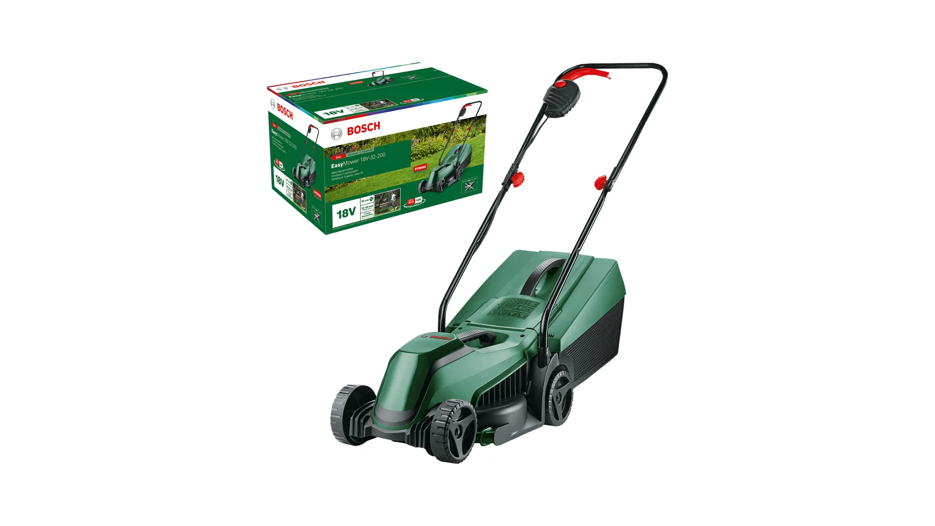 Bosch EasyMover 32 cm - batteridrive gr&auml;sklippare (utan batteri)