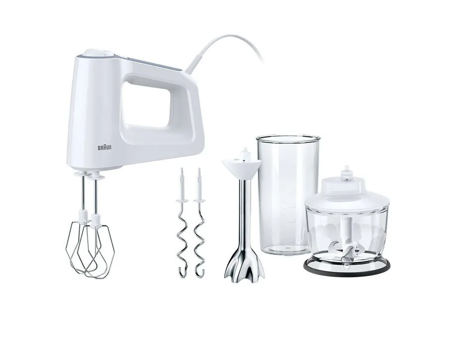Braun MultiMix 3 HM 3137 WH 500 W 500 ml -s&auml;hk&ouml;vatkain, valkoinen