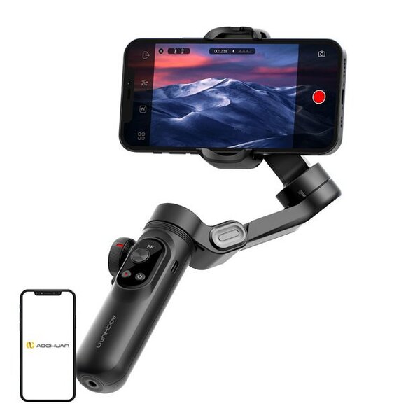 AOCHUAN X Pro Standard - 3-axis smartphone gimbal, Black