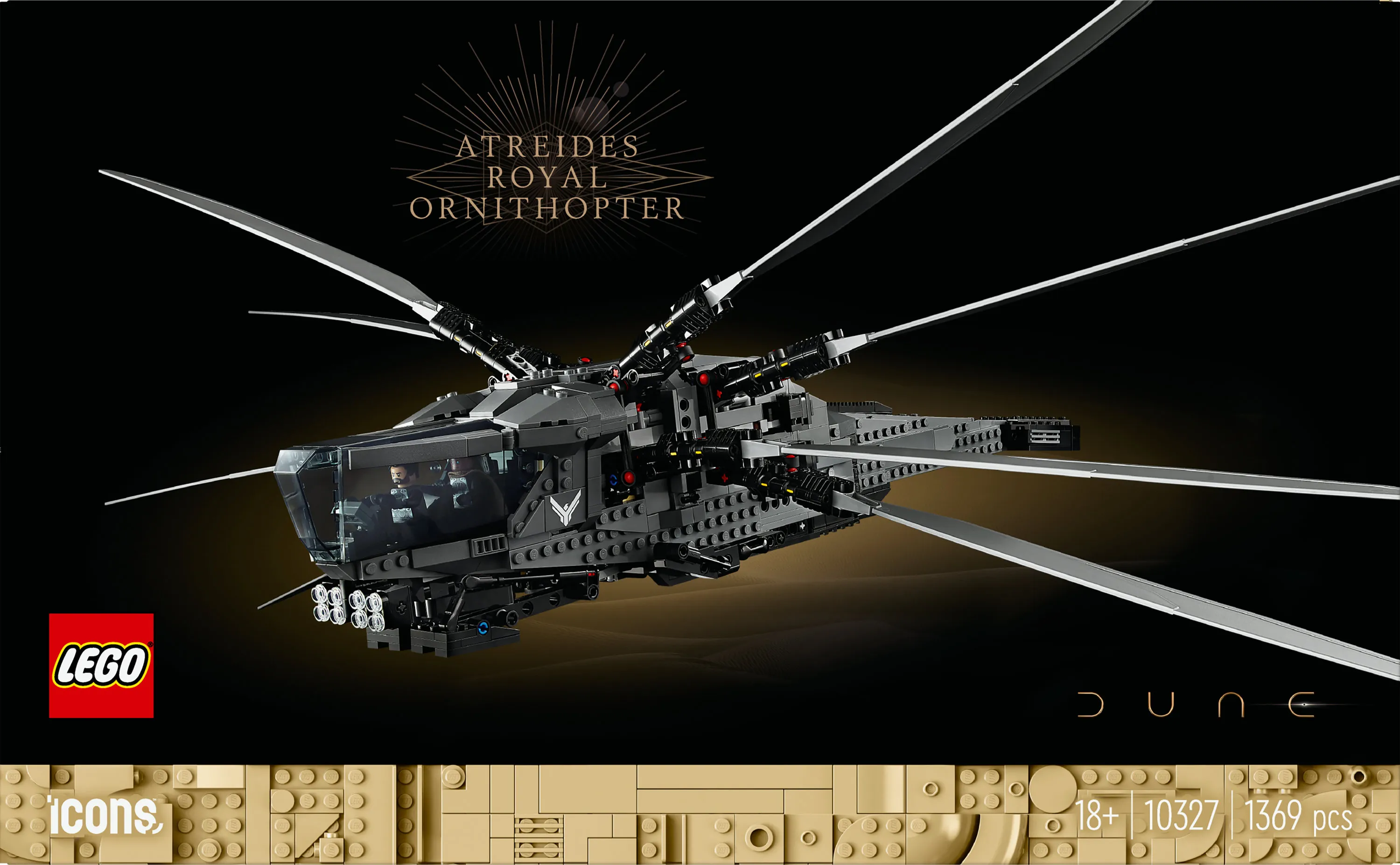 SOP LEGO Icons Dune Atreides Royal Ornithopter 10327 SOP LEGO Icons Dune Atreides Royal Ornithopter 10327