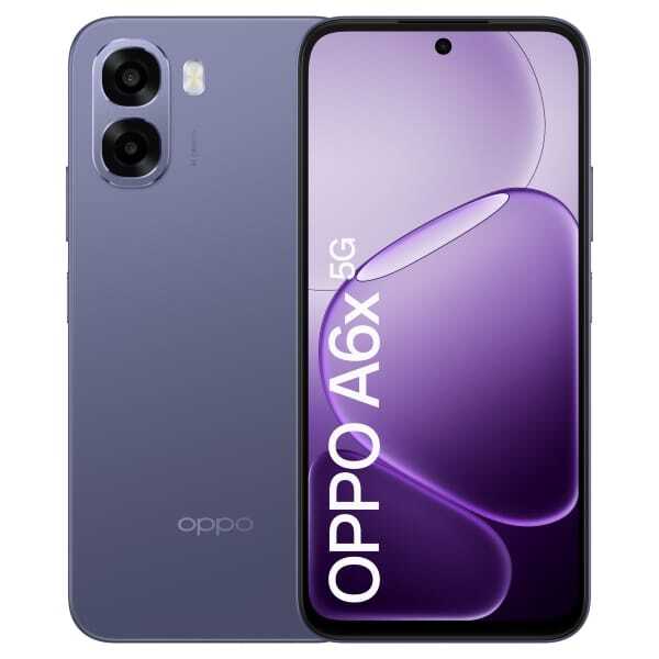 OPPO A6x 4/128 Gt -puhelin, musta, purppura