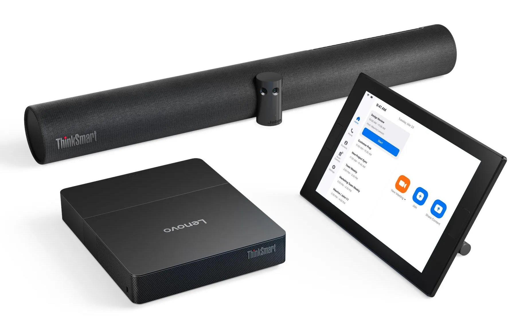 Lenovo ThinkSmart Core Gen 2 Full Room Kit for Zoom Intel Core Ultra 7 165H, 32GB, 256GB, Win 11 Mini PC, Black