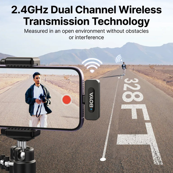 BOYA Wireless Microphone x1 BY-V1 Mini v2.0 Lightning 2.4GHz