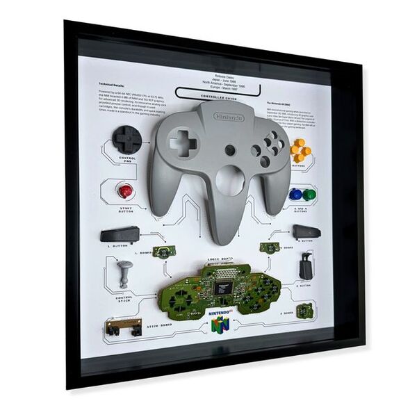 GRC Retro Art Nintendo N64 Controller - display, Grey