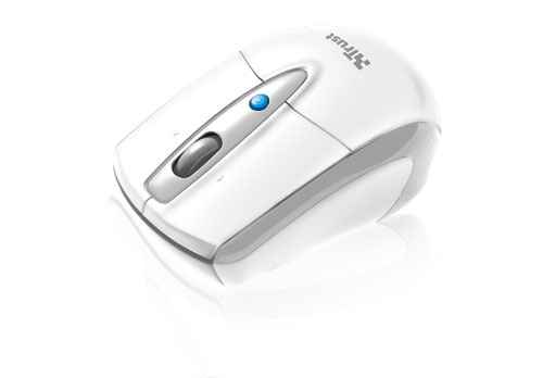 Trust Retractable mouse for Mac -hiiri, Valkoinen