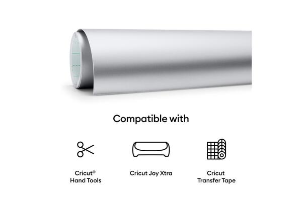 Cricut Joy Xtra Smart Vinyl Permanent Matte Metallic Silver 91cm