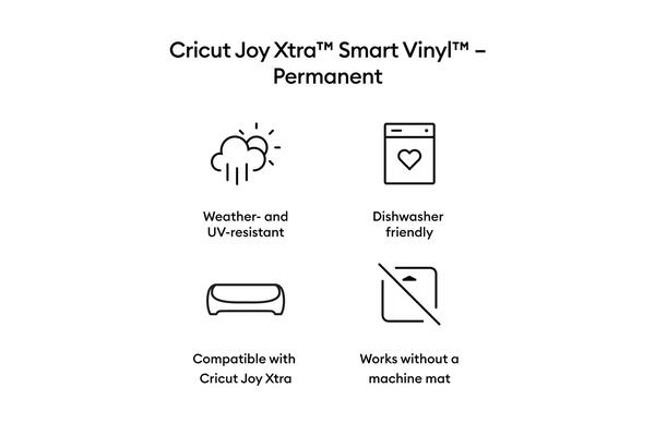 Cricut Joy Xtra Smart Vinyl Permanent Matte Metallic Silver 91cm
