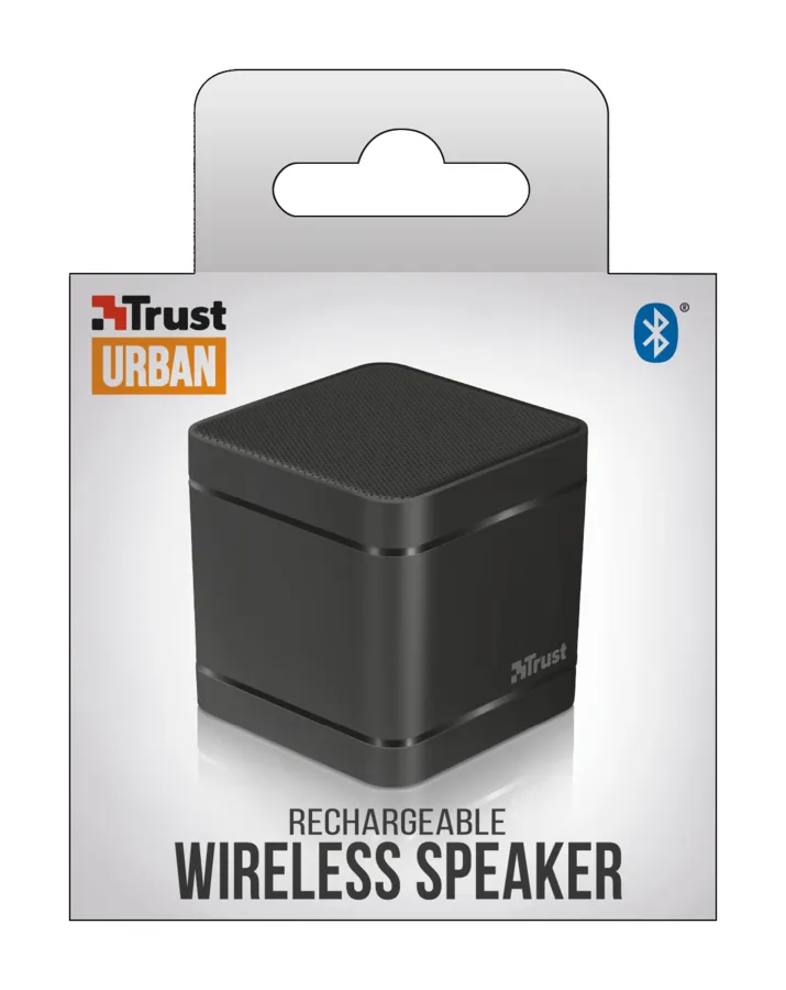 TRUST UR KUBO WRLS SPEAKER BLK - BLUETOOTH SPEAKER BLACK