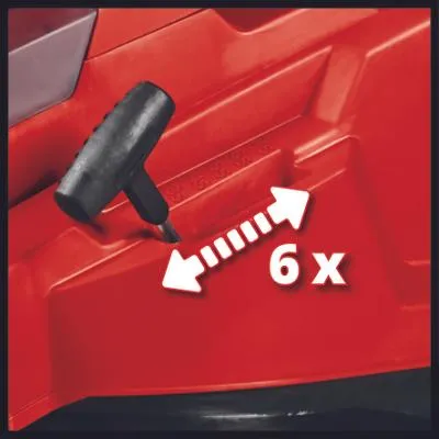 Einhell RASARRO 36/42 Brushless Cordless Push Lawn Mower, 36 Volt, 2 x 5.2 Ampere-hour, 420 millimeter, Black, Red