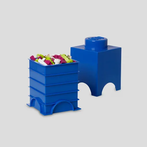 Room Copenhagen LEGO Storage Brick 1 blue - RC40011731