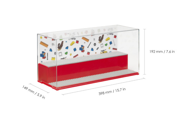 Room Copenhagen LEGO Game &amp; Showcase, storage box (transparent)