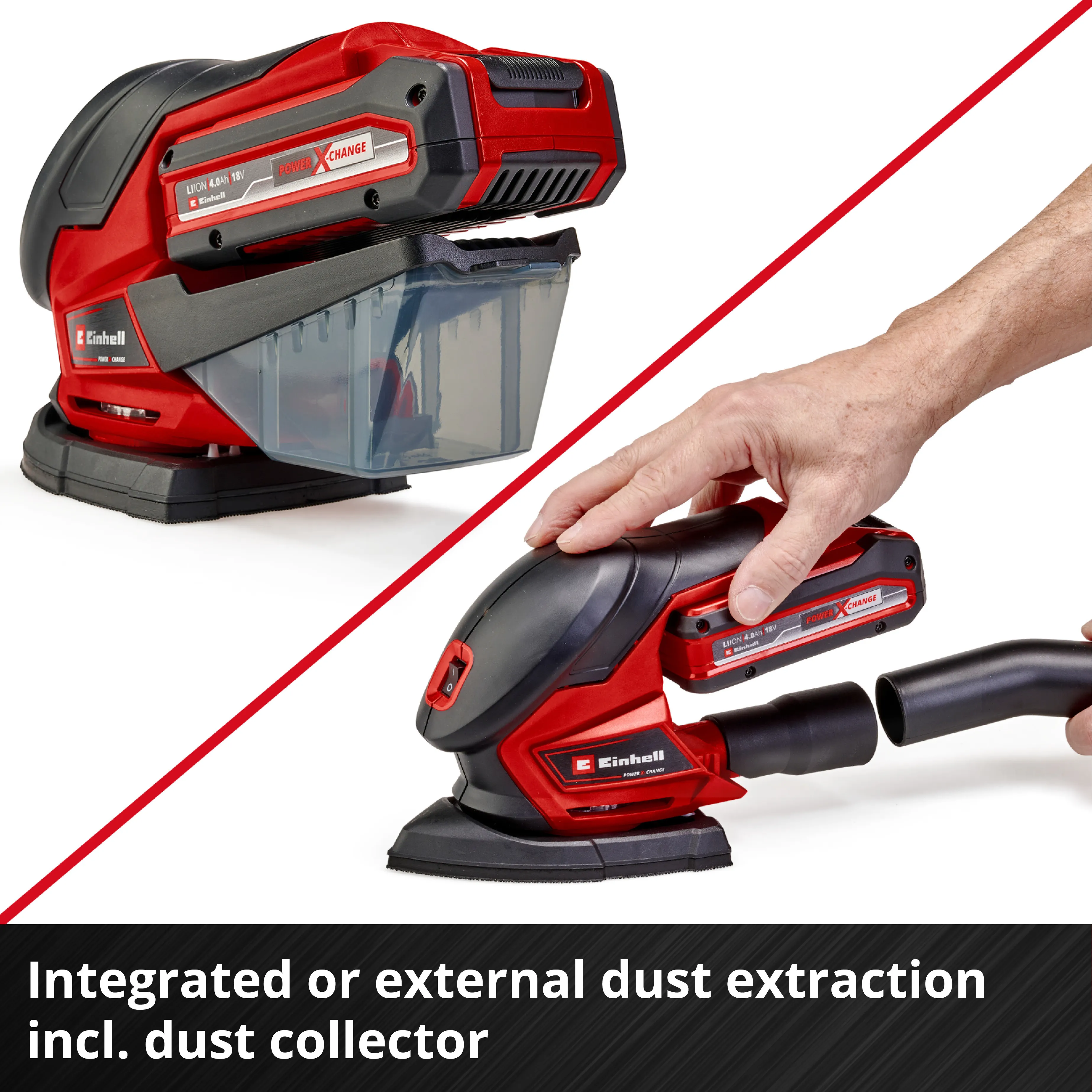 Einhell cordless multi-sander TE-OS 18/150 Li - solo