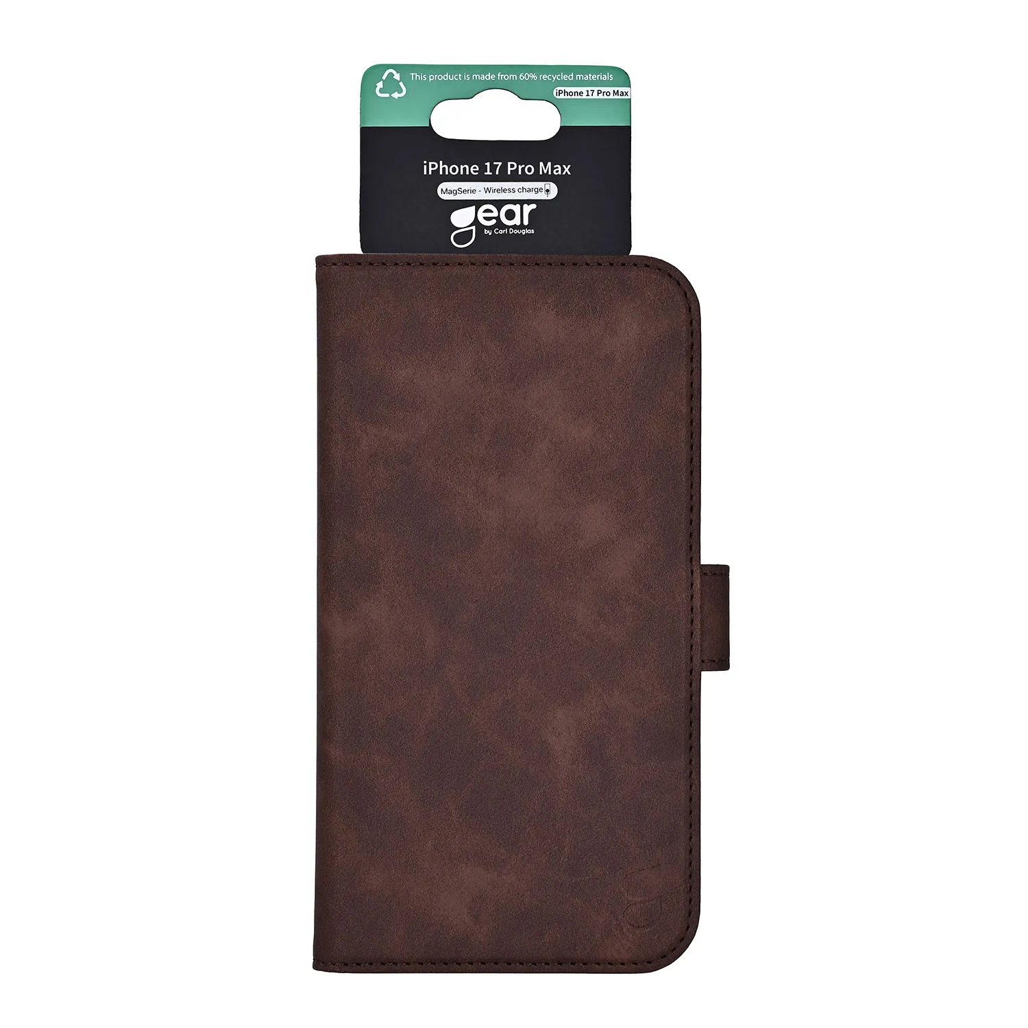 GEAR Wallet Case for iPhone 17 Pro Max, Brown