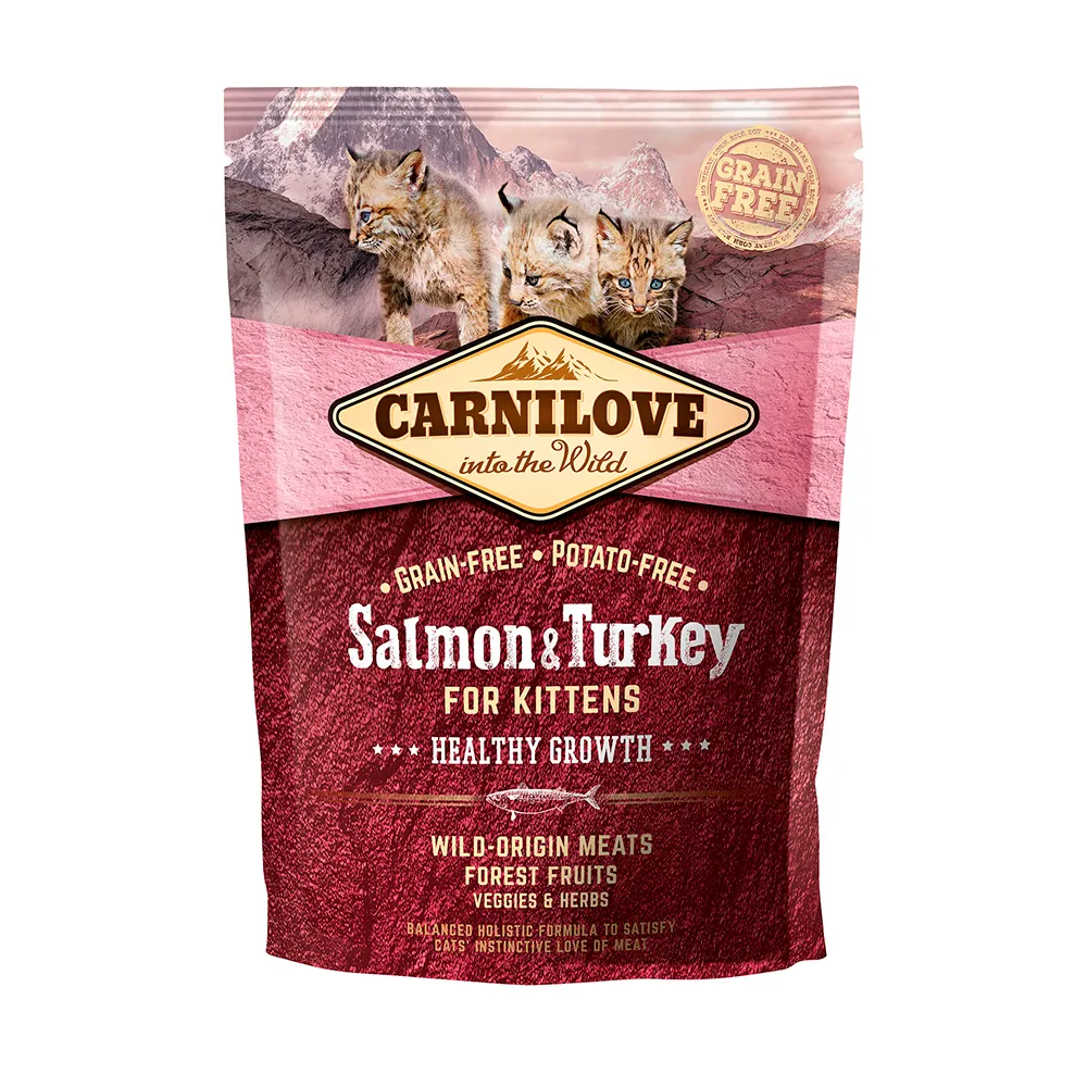 Carnilove Salmon & Turkey for Kittens, Dry food for cats, Grain-Free, 400g