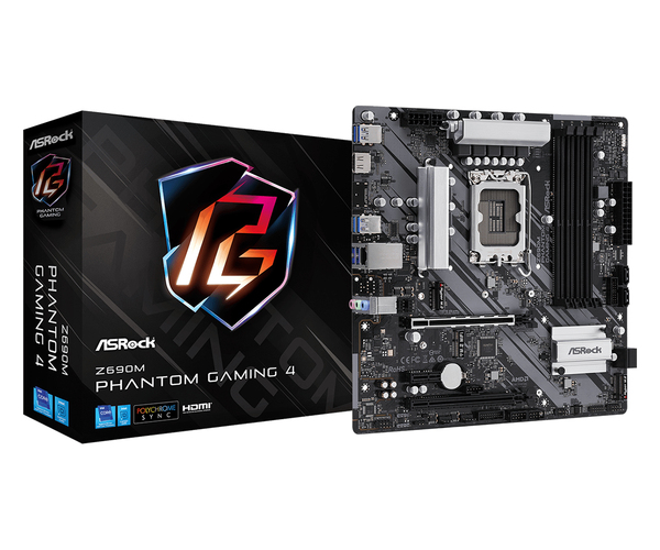 ASRock Z690M Phantom Gaming 4 DDR4 mATX - moderkort