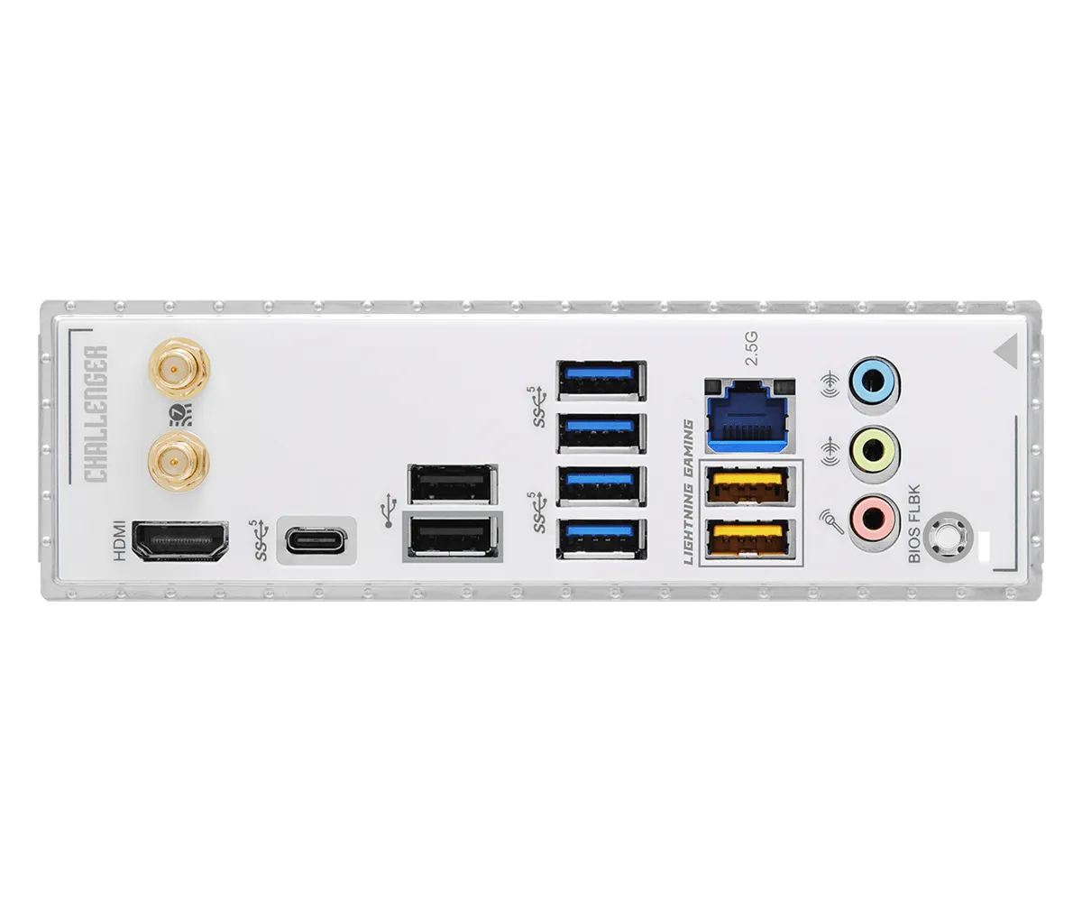 ASRock B860 Challenger WiFi 7 LGA1851 ATX Motherboard, White