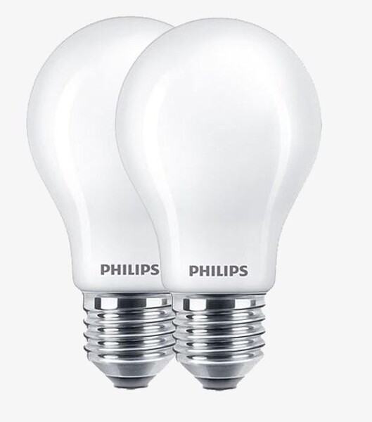 Philips LED Filament Bulb A60 E27 40 W 2700 K 2-pack