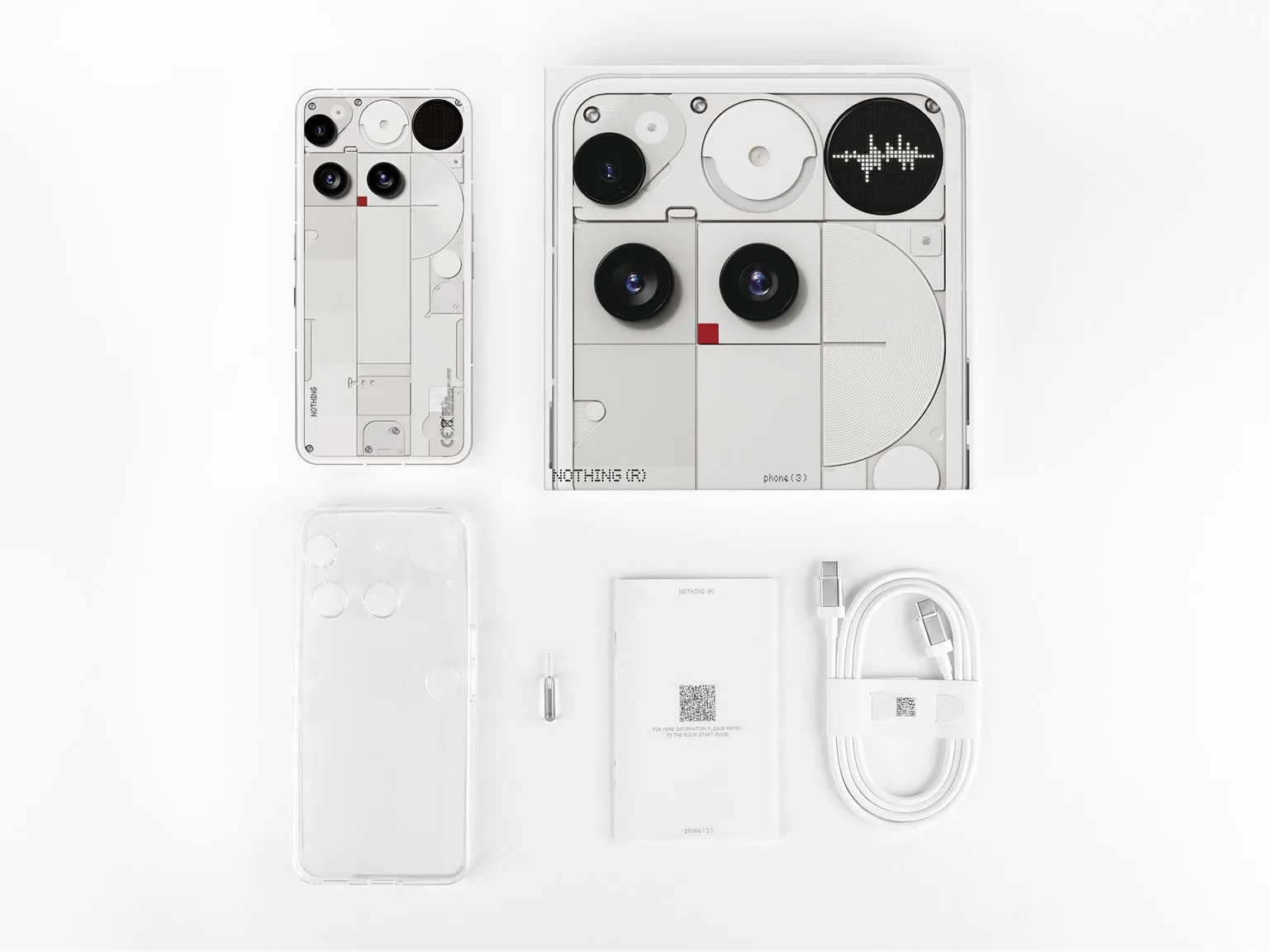 Nothing Phone (3) 16/256 GB, vit