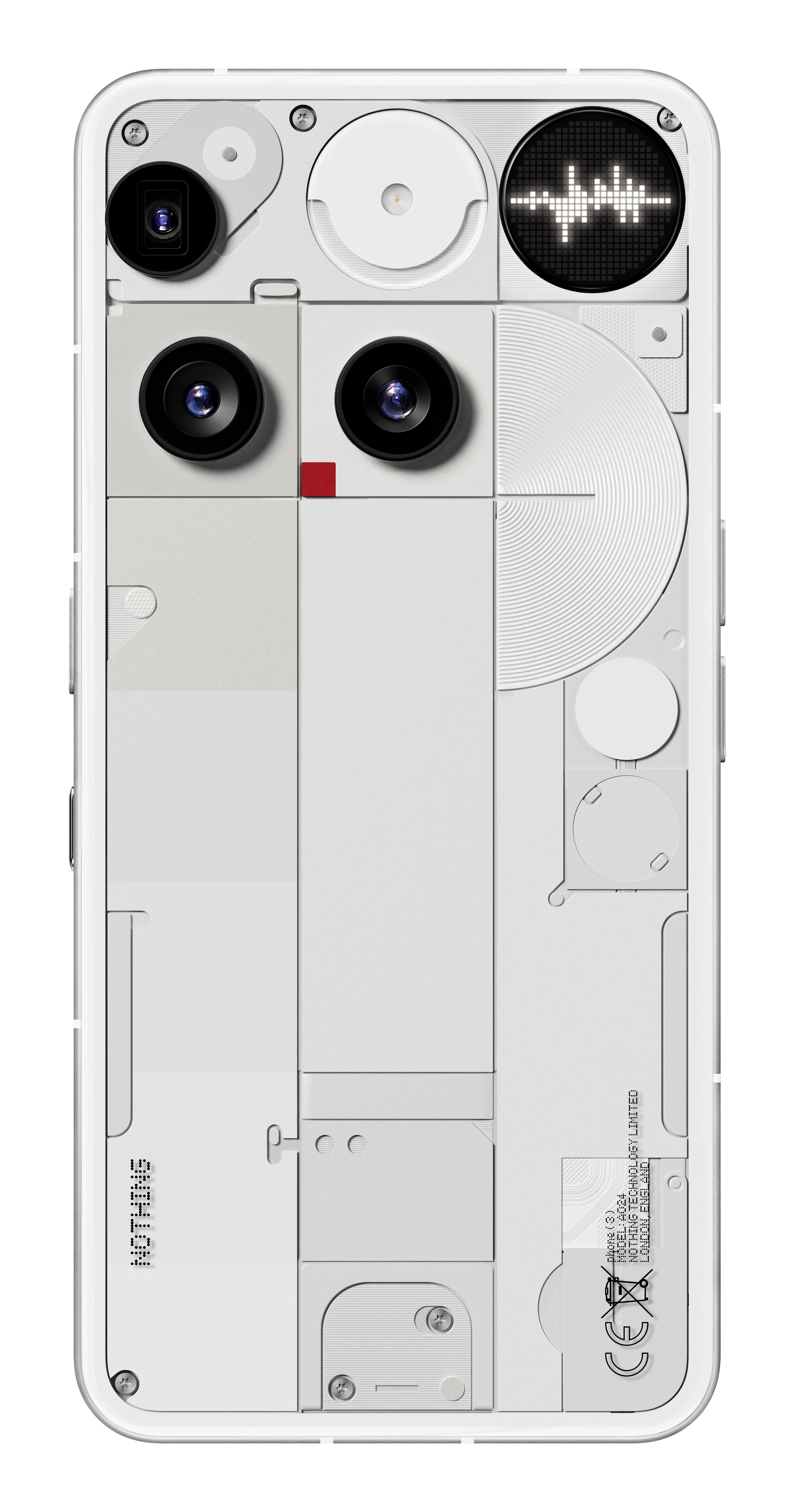 Nothing Phone (3) 12/256 Gt -puhelin, valkoinen