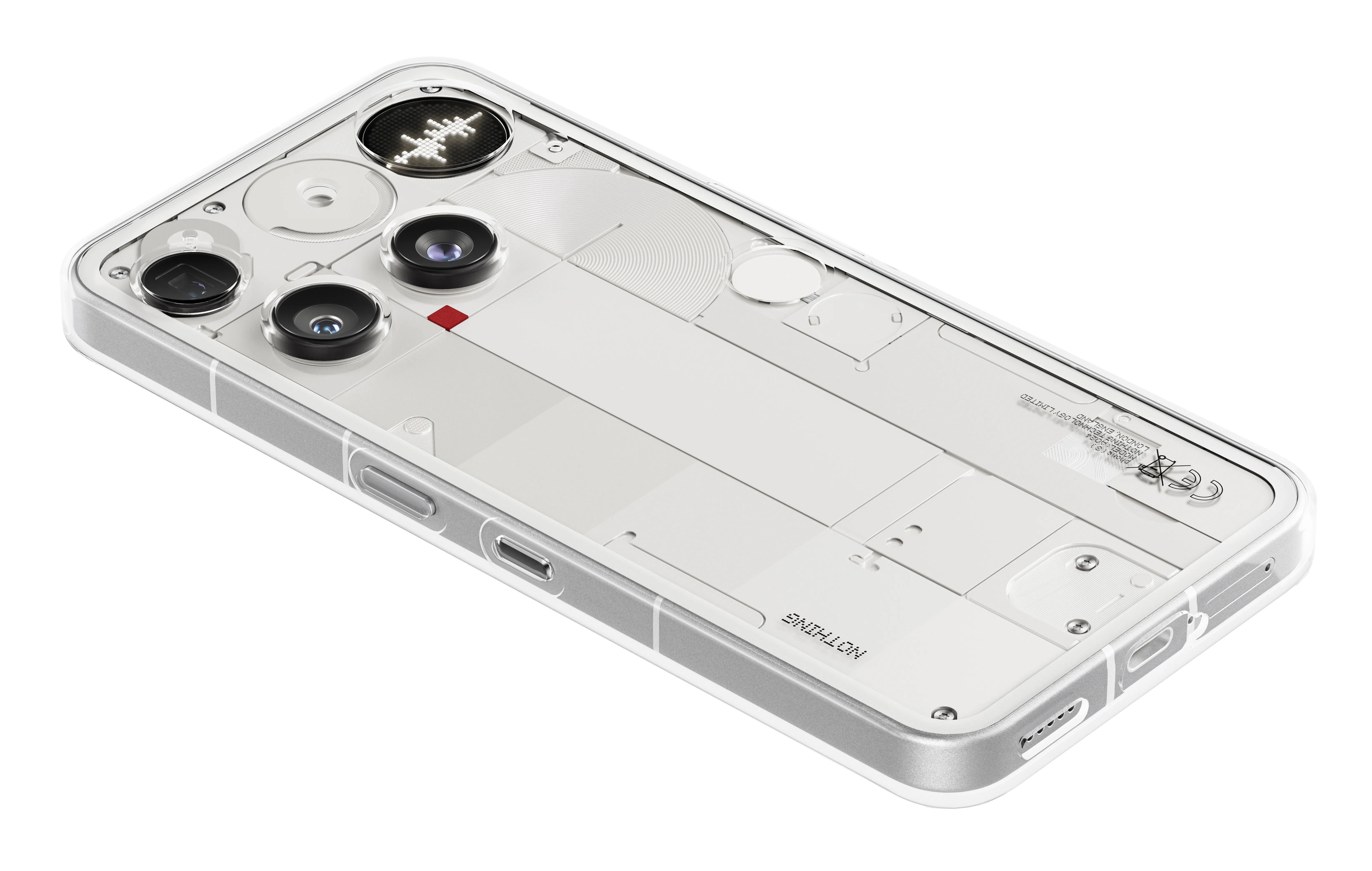 Nothing Phone (3) 16/512 Gt -puhelin, valkoinen