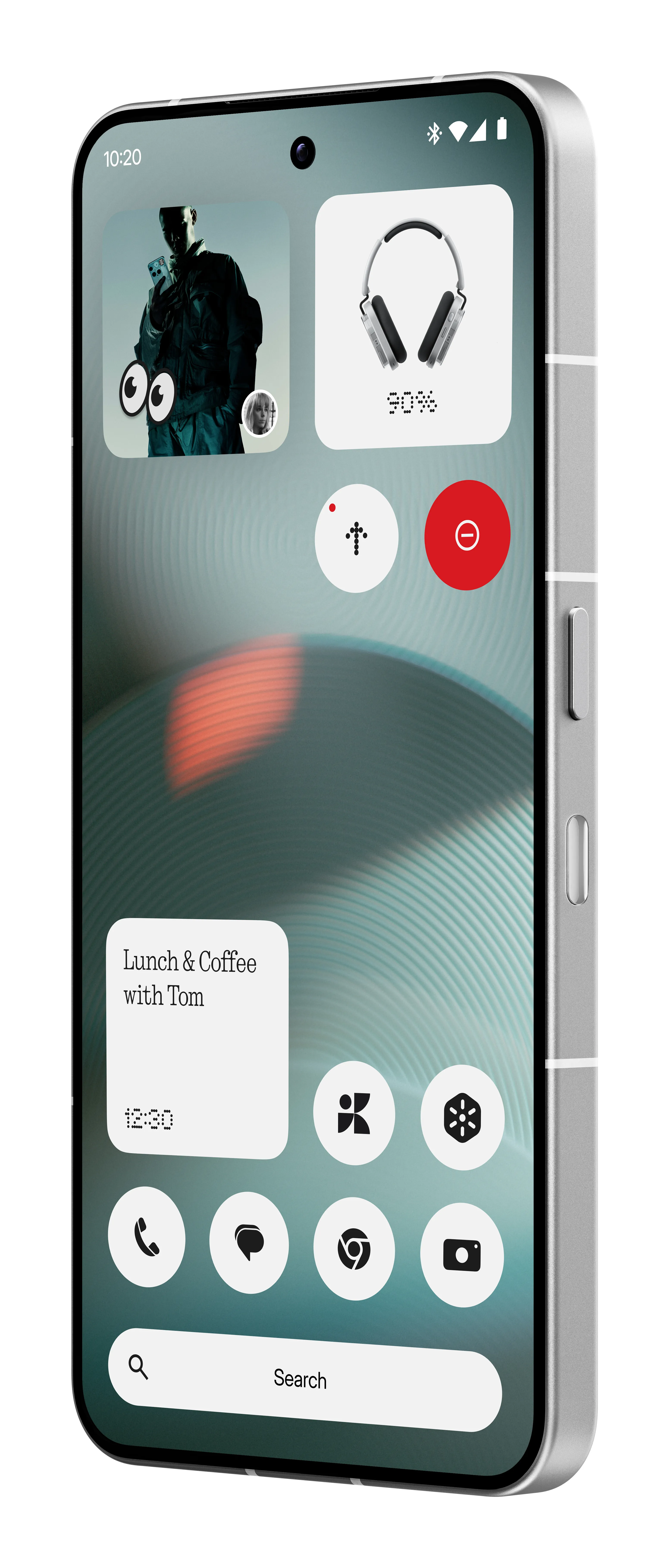 Nothing Phone (3) 16/512 Gt -puhelin, valkoinen