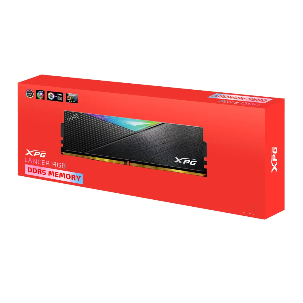 ADATA XPG Lancer RGB 16GB (1 x 16GB) DDR5 6000 MHz, CL40 Memory (EXPO/XMP)