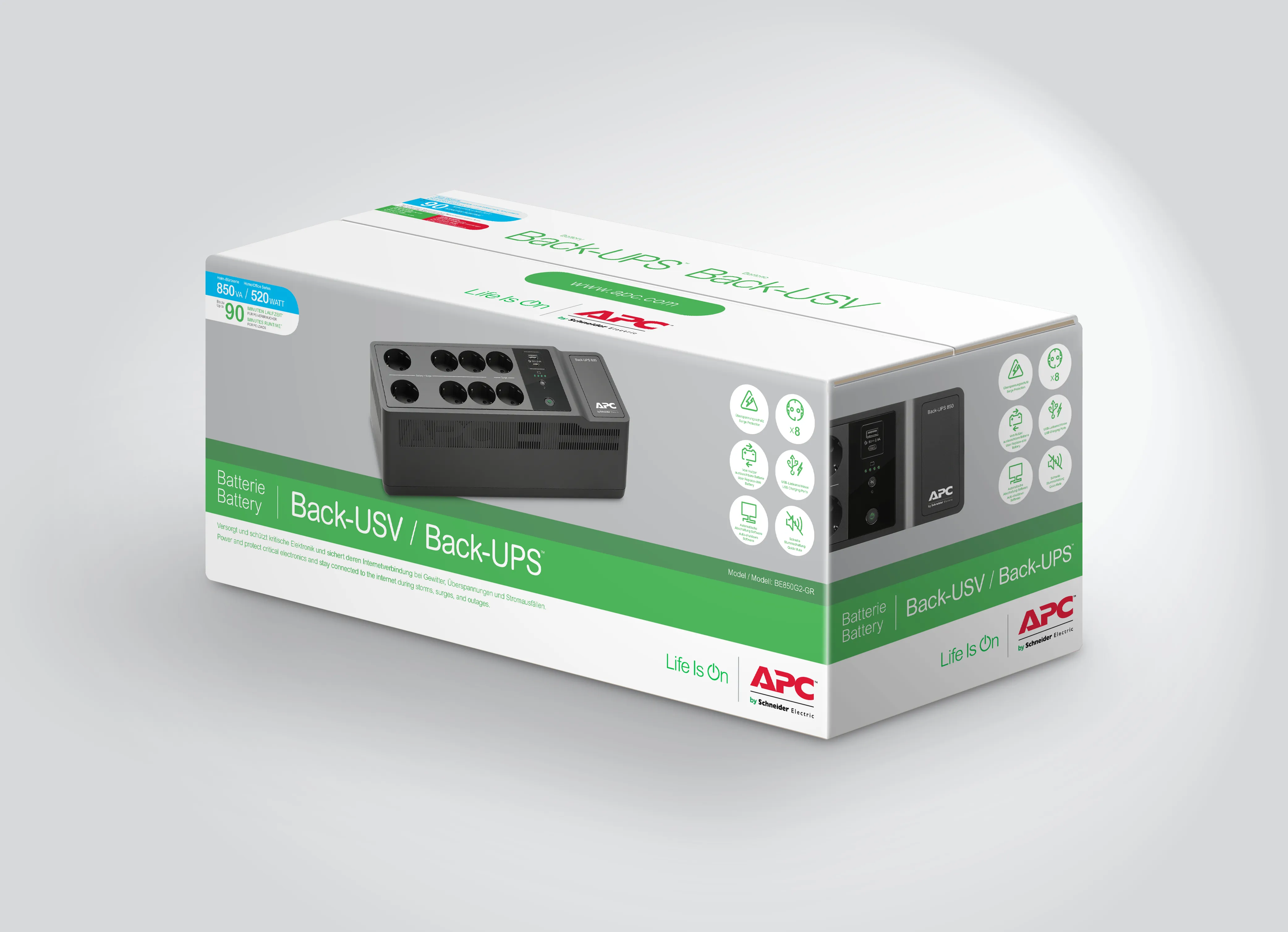 Back UPS Pro BR 850A 8 Outlets AVR