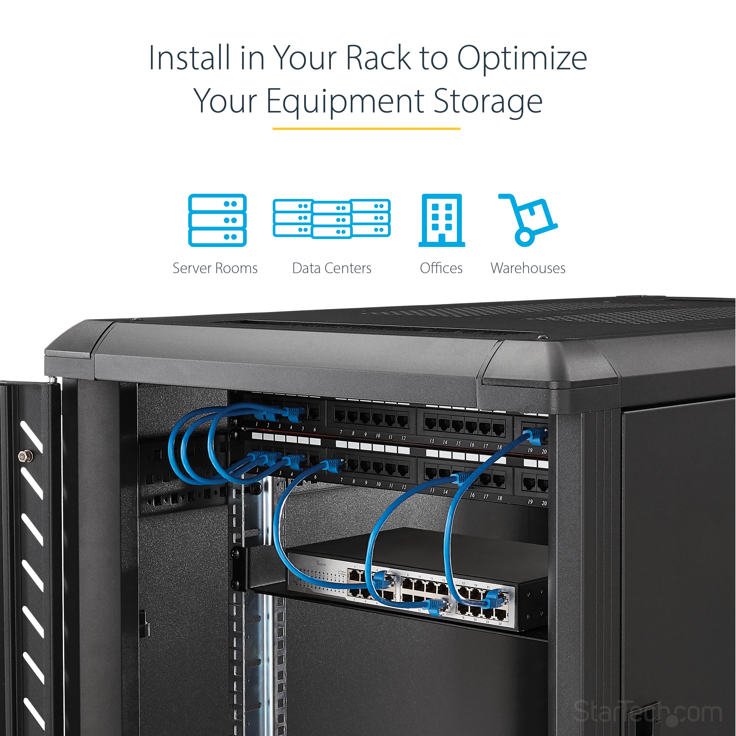 1U FIXED RACK MOUNT SHELF