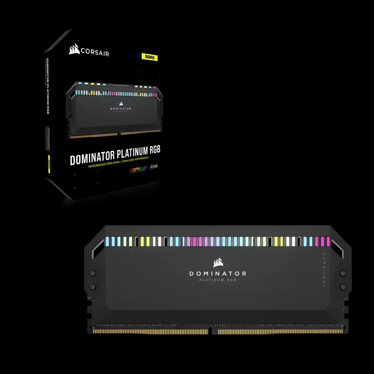 Corsair DOMINATOR PLATINUM RGB 32GB (2 x 16GB) DDR5 6400 MHz, CL32 Memory (XMP)