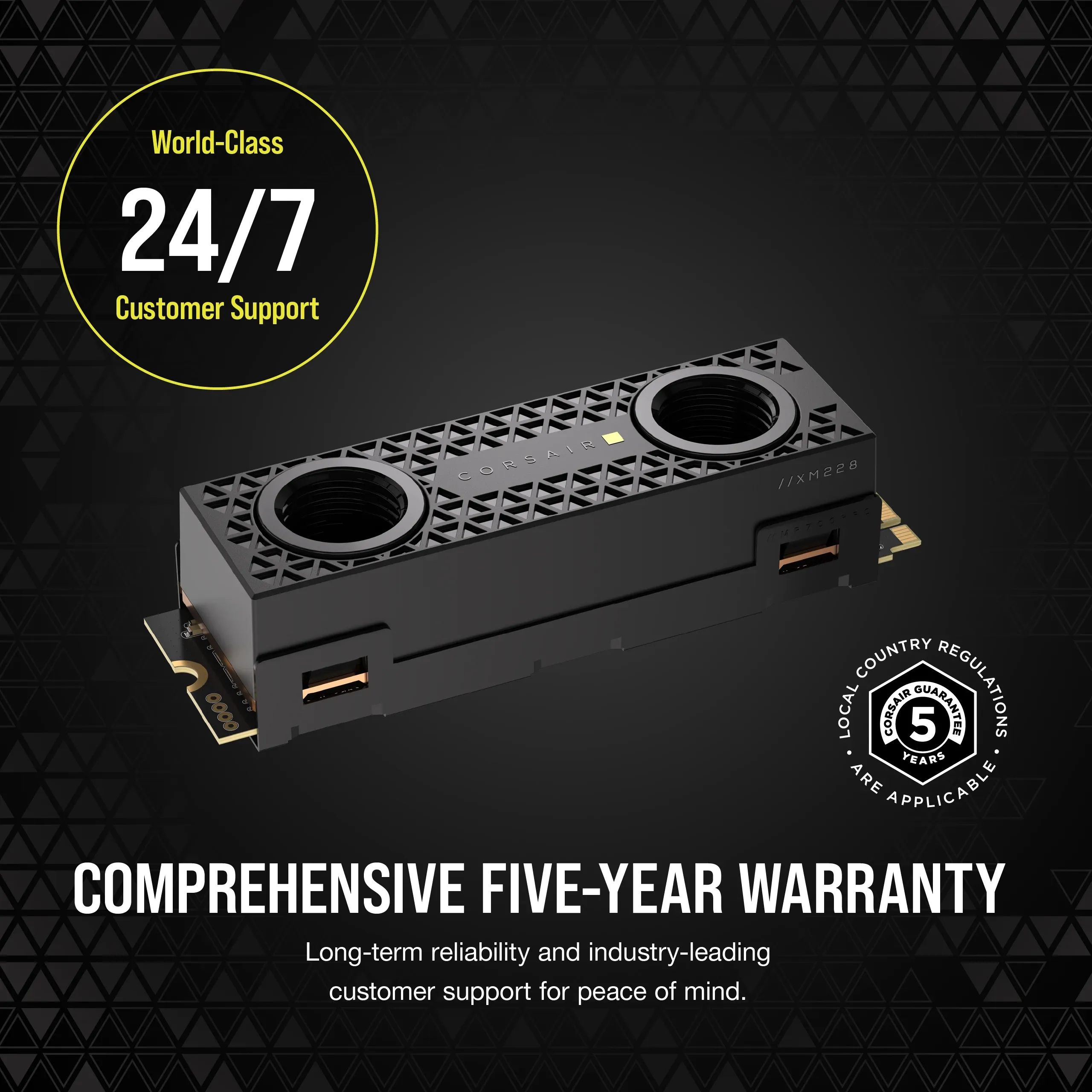 Corsair MP700 PRO SE Hydro X 2 TB, PCI Express 5.0, M.2 -SSD-levy Corsair MP700 PRO SE Hydro X 2 TB, PCI Express 5.0, M.2 -SSD-levy