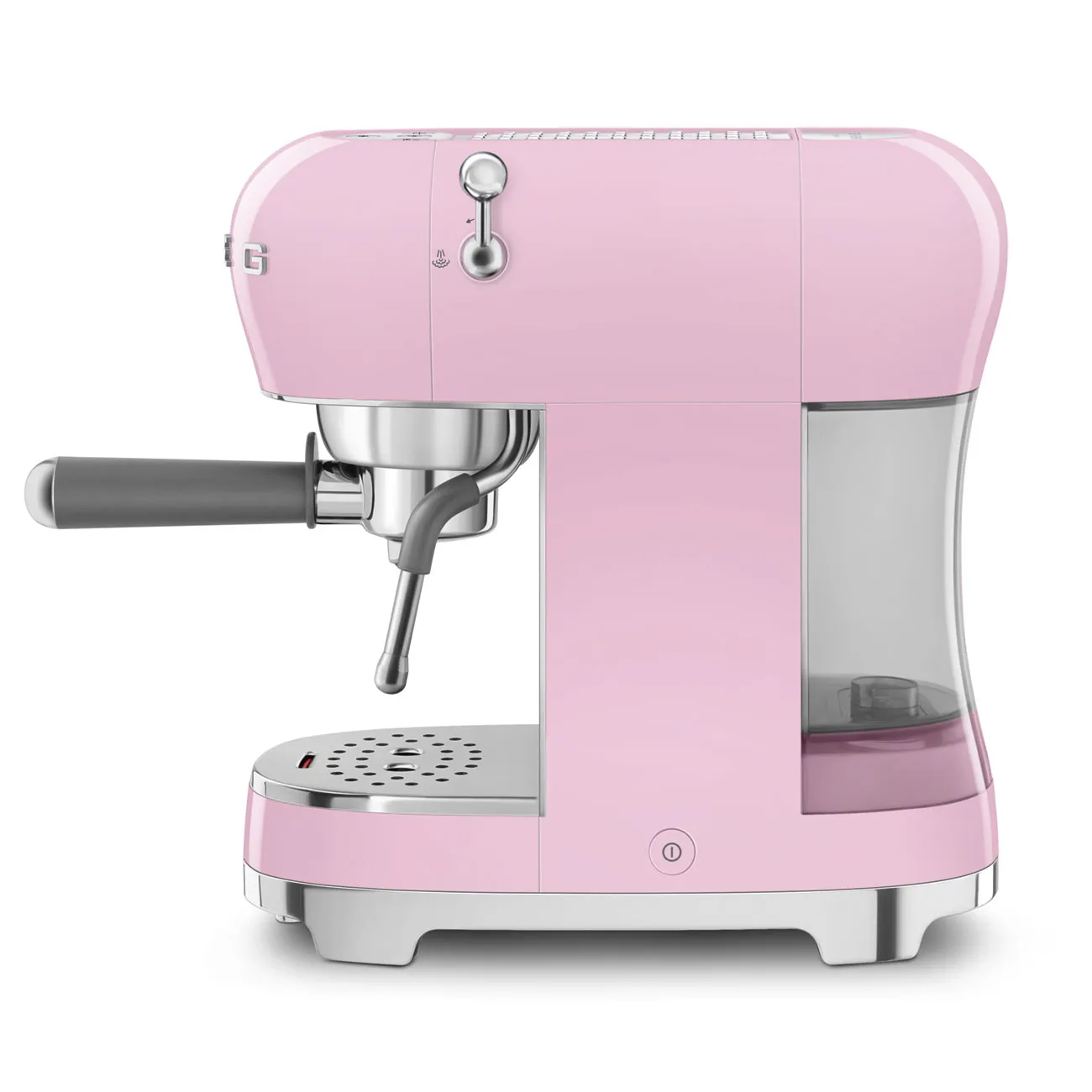 Smeg 50's Style ECF02PKEU - espressomaskin, Rosa, Rostfritt stål