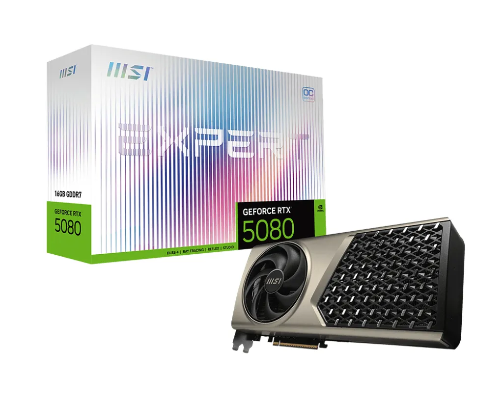 MSI GeForce RTX 5080 Expert OC 16 GB - Grafikkort
