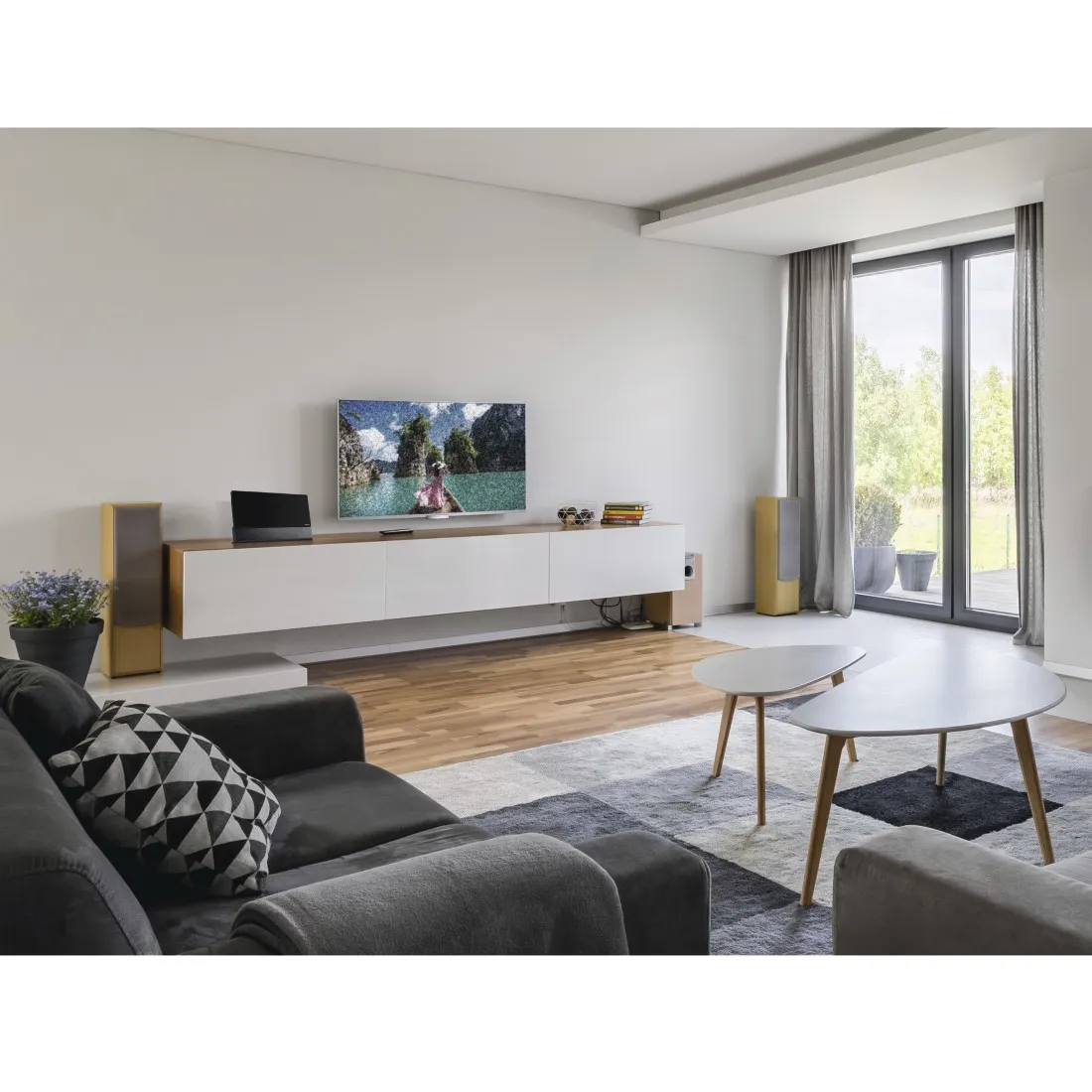 HAMA Indoor Antenna Pro 55 DAB+/DAB/DVB-T2/FM Flat Black