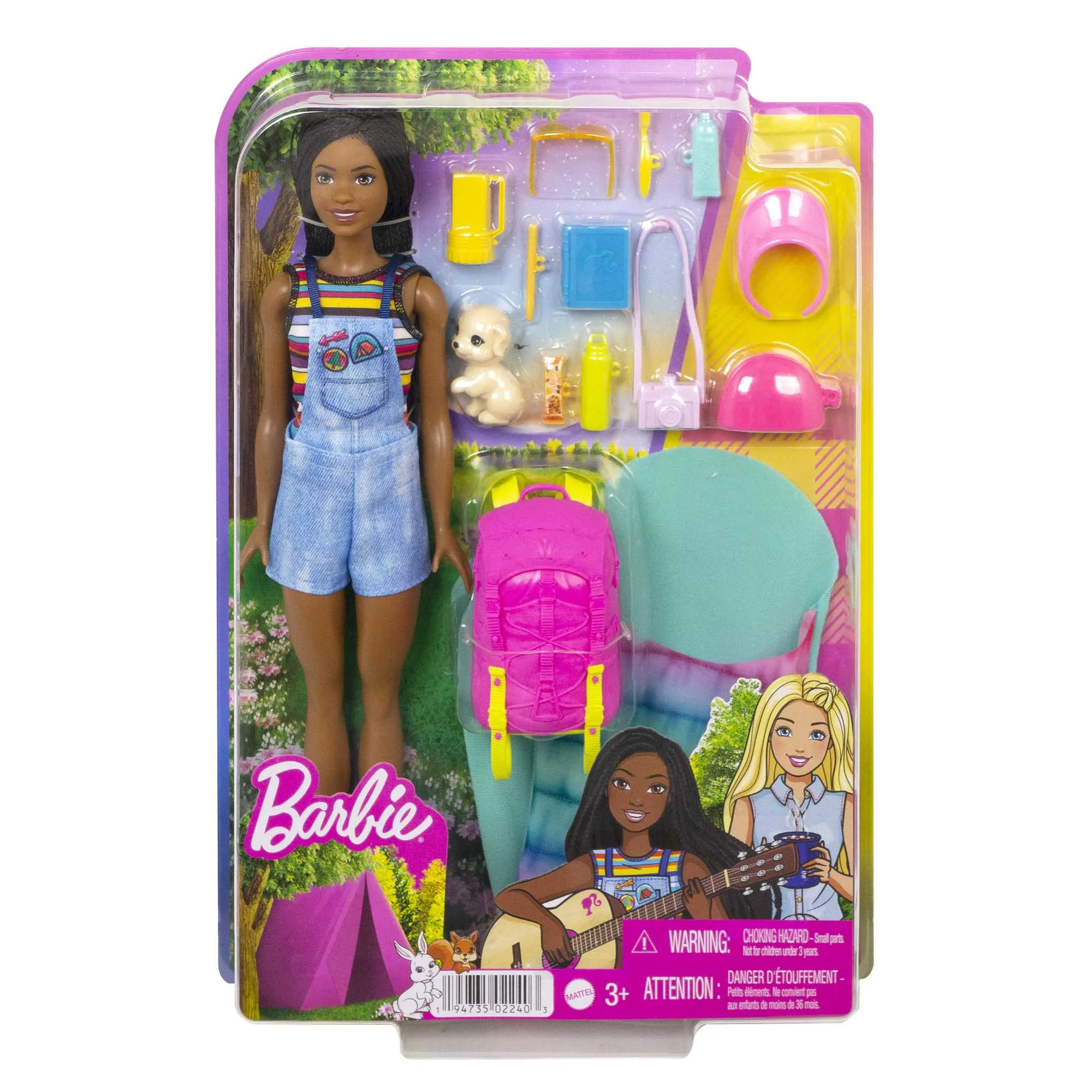 Barbie It takes two! Camping playset - Brooklyn doll, puppy and accessories
