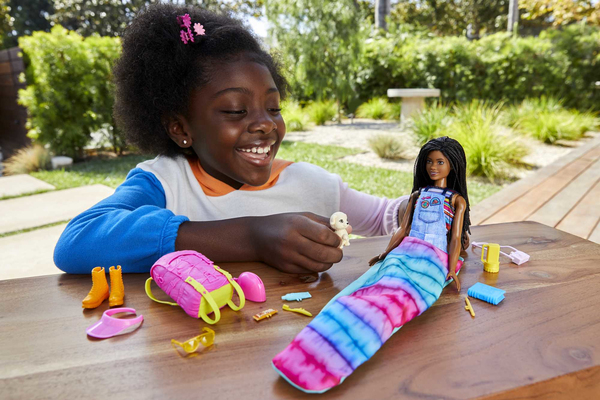 Barbie It takes two! Camping playset - Brooklyn doll, puppy and accessories