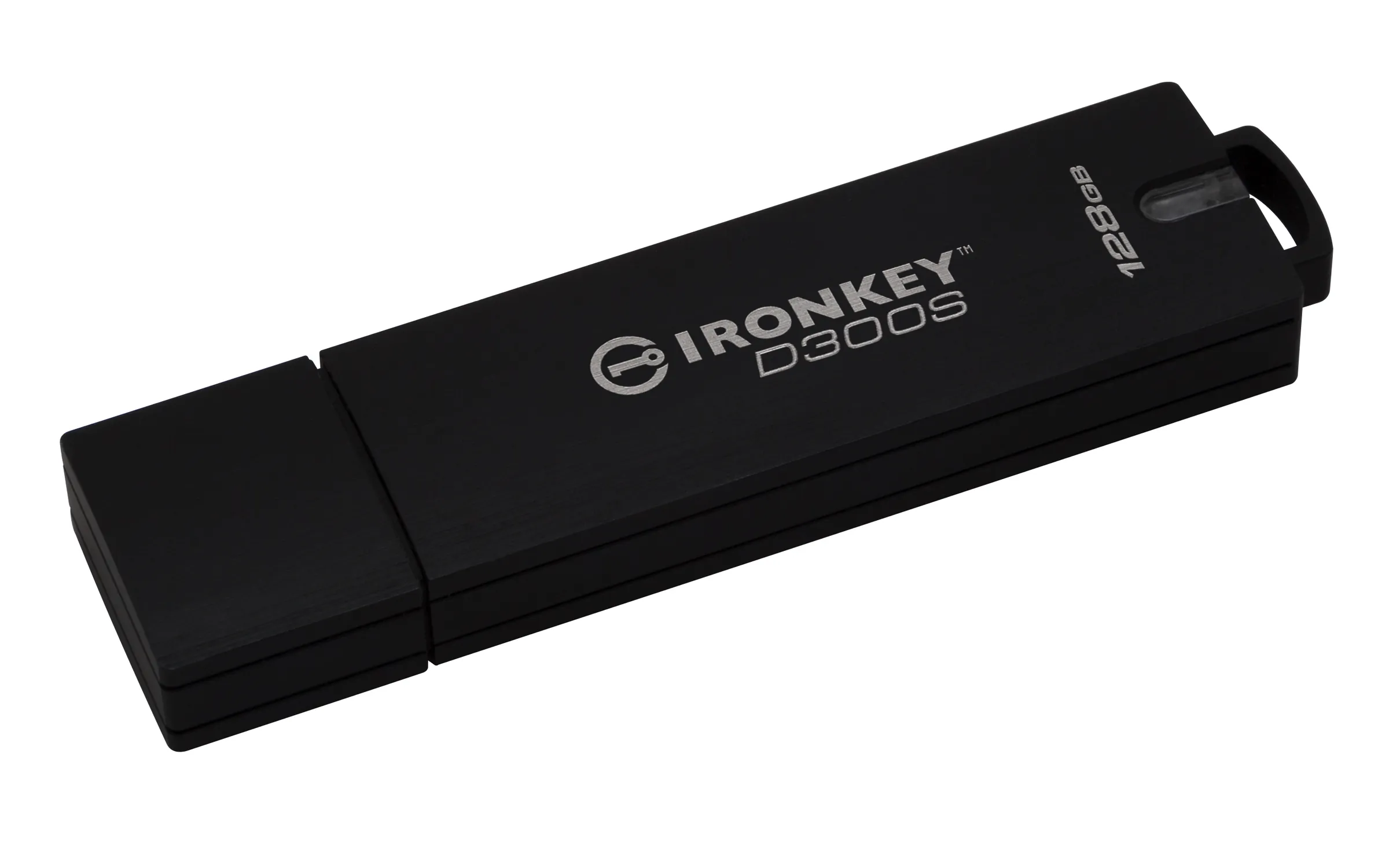 Kingston IronKey D300S USB 3.2 Gen 1 128GB memory stick, Black