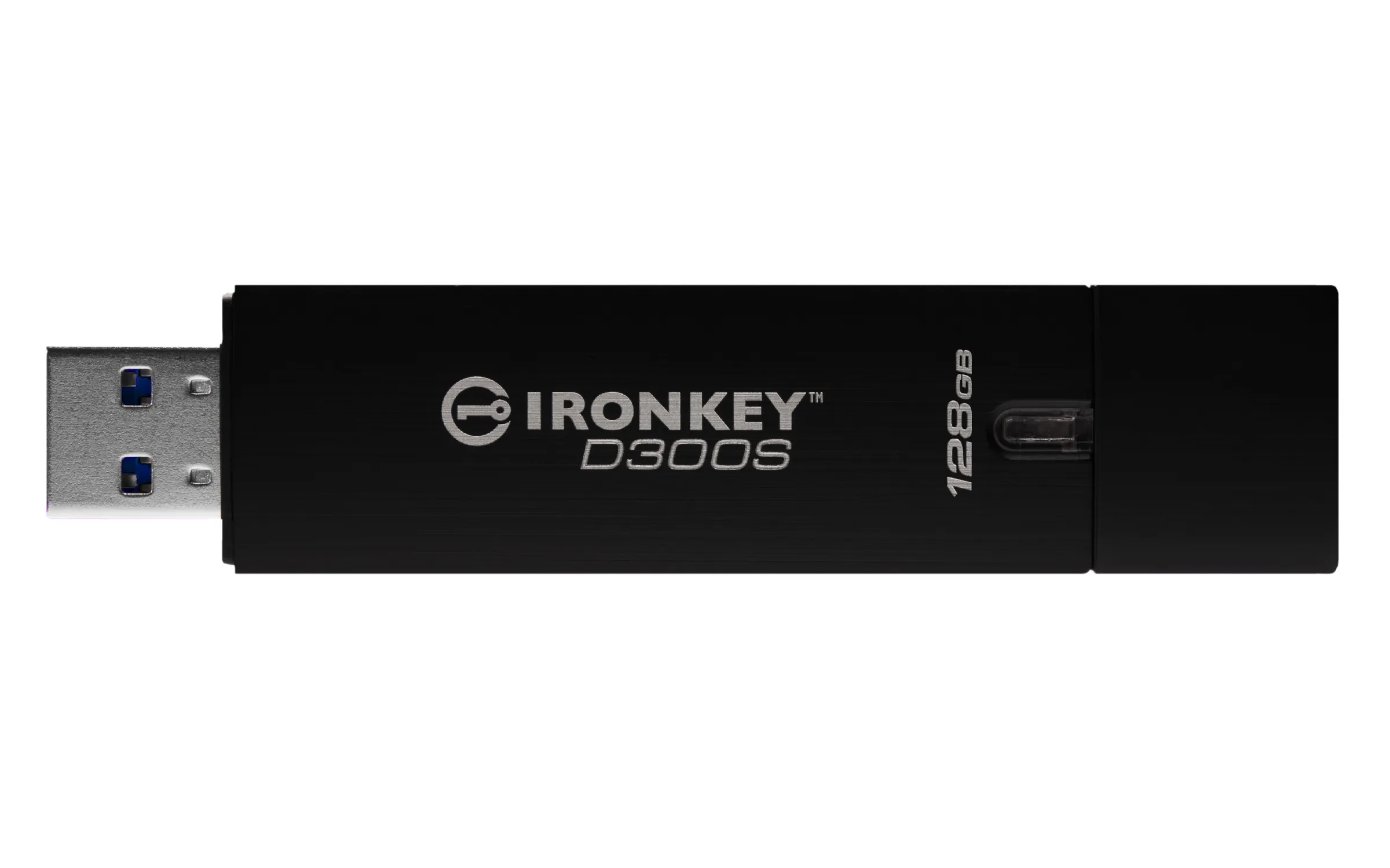 Kingston IronKey D300S USB 3.2 Gen 1 128GB memory stick, Black