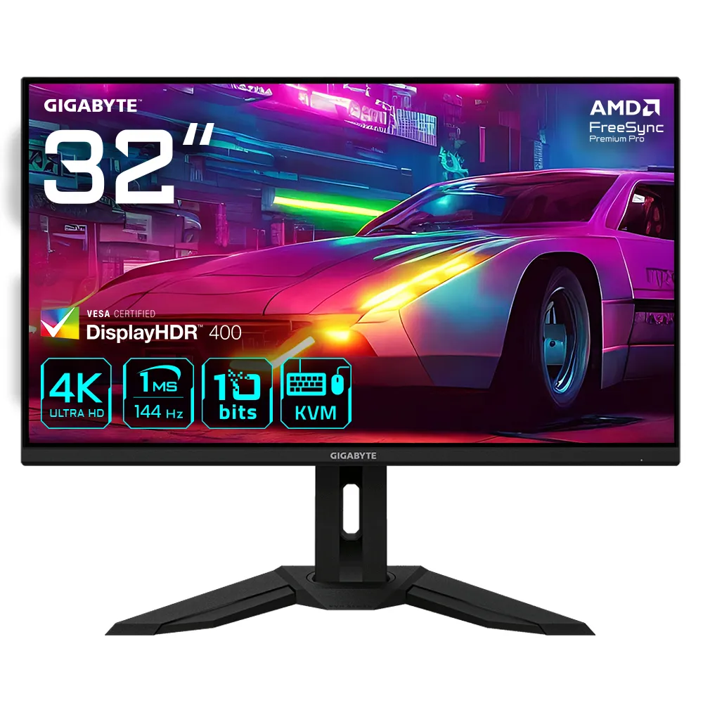 Gigabyte M32U 32" UHD IPS 144Hz/Flat 10bits/1ms/FreeSync/HDR400/HDMI 2.1
