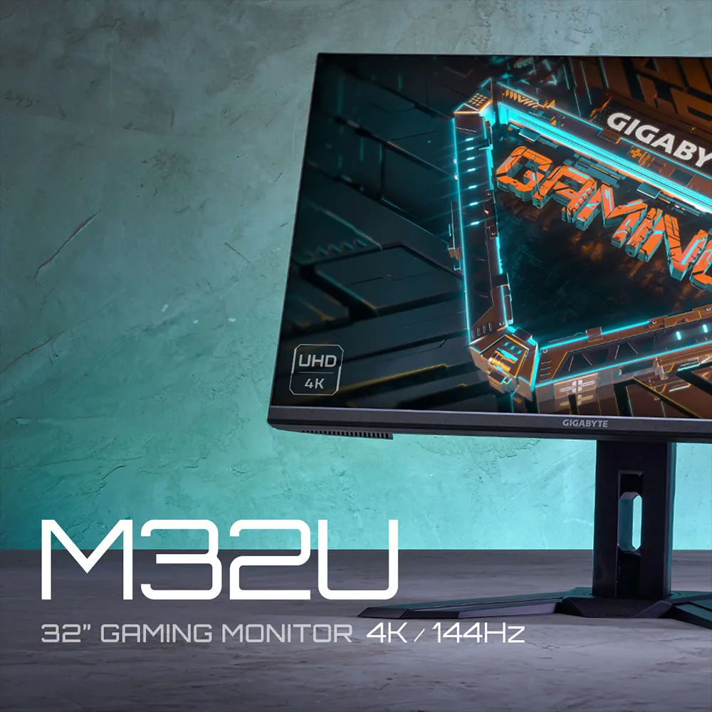 Gigabyte M32U 32&quot; UHD IPS 144Hz/Flat 10bits/1ms/FreeSync/HDR400/HDMI 2.1
