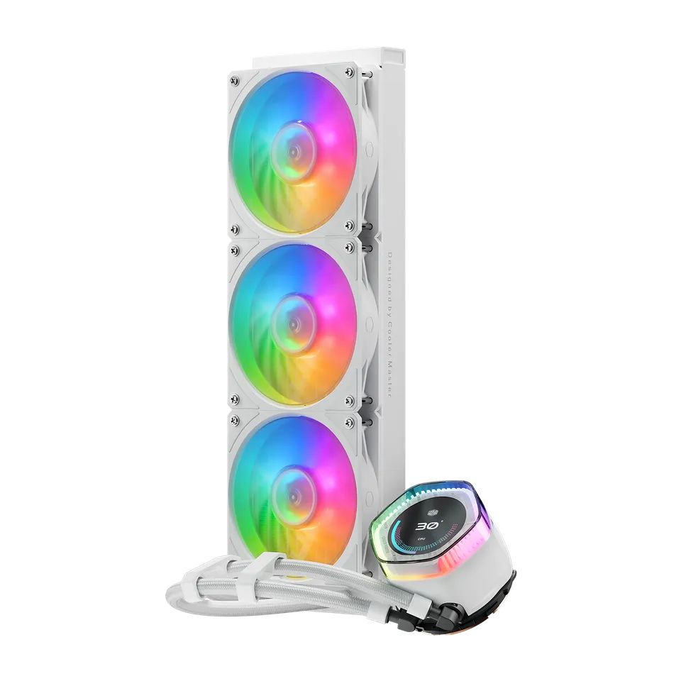 Cooler Master Masterliquid 360 ION -nestej&auml;&auml;hdytysj&auml;rjestelm&auml;, valkoinen