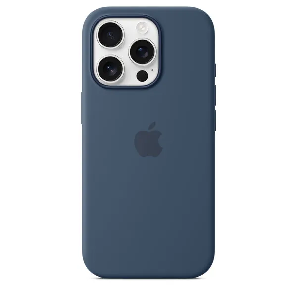 Apple iPhone 16 Pro, MagSafe -silikonikuori, Farkun­sininen
