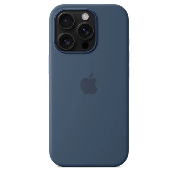 Apple iPhone 16 Pro, MagSafe -silikonikuori, Farkun­sininen
