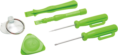 Pro'sKit ty&ouml;kalusarja, sopii iPhone 3, 3GS ja 4, 6 osaa, vihre&auml;