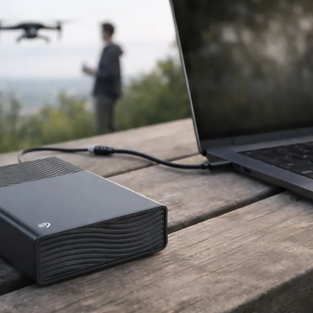Seagate One Touch Hub 16 Tt USB 3.0 -ulkoinen SSD, laitteistosalaus, salasanasuojaus, musta
