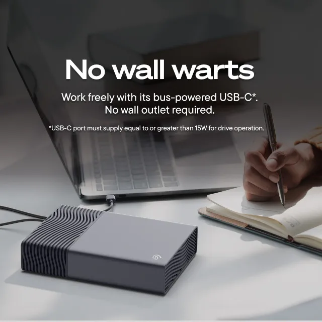 Seagate One Touch Hub 16 Tt USB 3.0 -ulkoinen SSD, laitteistosalaus, salasanasuojaus, musta