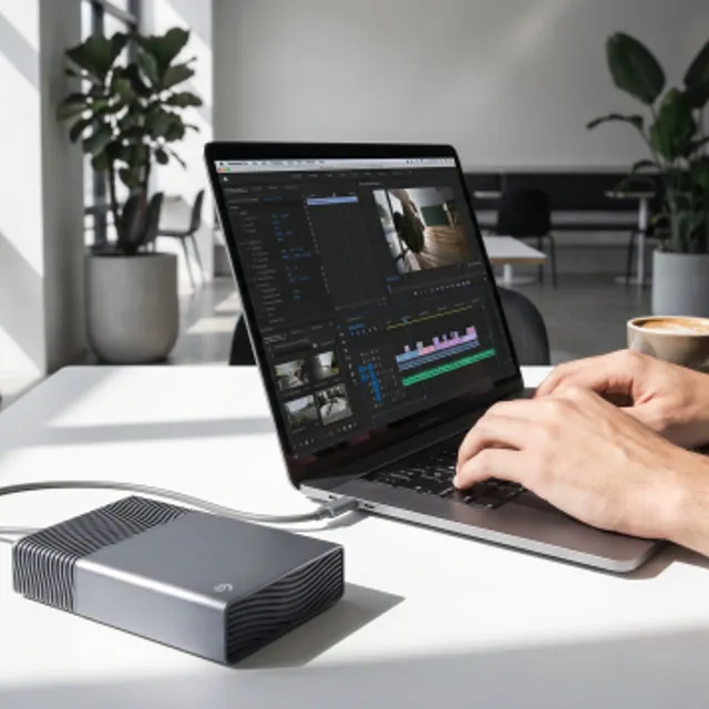 Seagate One Touch Hub 16 Tt USB 3.0 -ulkoinen SSD, laitteistosalaus, salasanasuojaus, musta